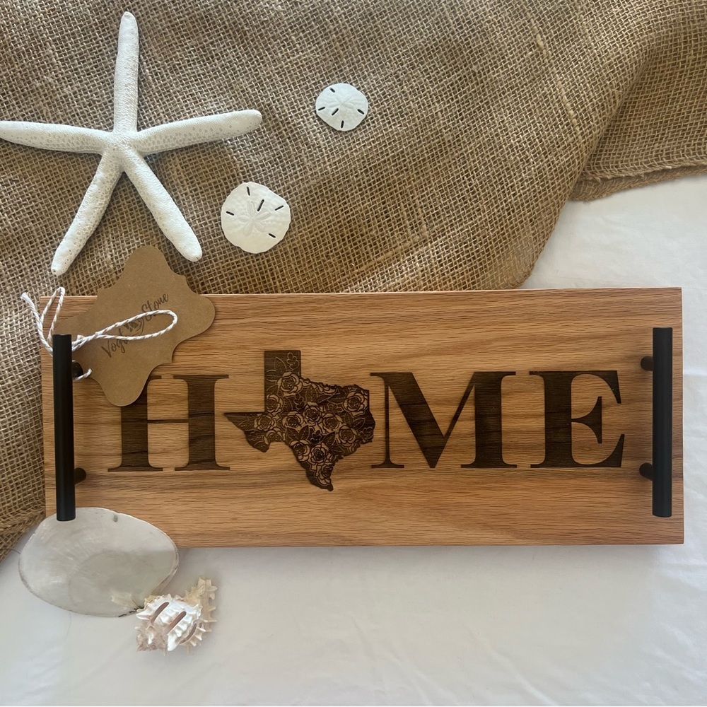 18” Oak Charcuterie Board - Home Texas